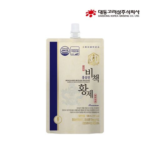 Nước hồng sâm Hoàng Đế Daedong Hàn Quốc - Hongsamjin Bickaek Hwangje hộp 20 gói x 120ml
