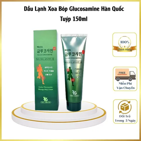 Dầu Lạnh Xoa Bóp Glucosamine Hàn Quốc Tuýp 150ml Giảm Đau Nhức Hiệu Quả
