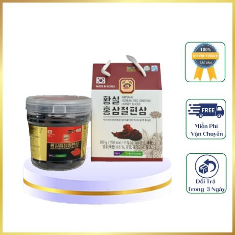 Hồng Sâm Thái Lát Mật Ong 200g Nonghyup Hàn Quốc Hỗ Trợ Giảm Mệt Mỏi, Suy Nhược Cơ Thể Giá Ưu Đãi Hấp Dẫn