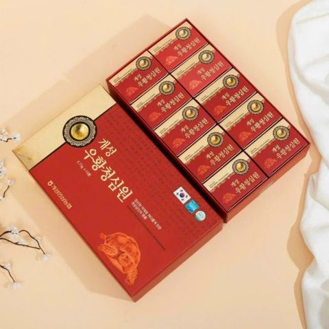 An Cung Ngưu Hoàng Hoàn Nonghyup Hàn Quốc Hộp Giấy Đỏ 10 Viên Hỗ Trợ Phòng Tai Biến Đột Quỵ