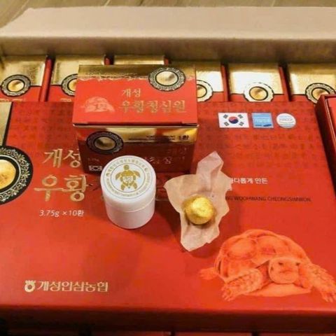 An Cung Ngưu Hoàng Hoàn Nonghyup Hàn Quốc Hộp Giấy Đỏ 10 Viên Hỗ Trợ Phòng Tai Biến Đột Quỵ