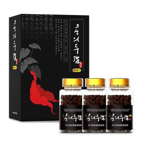 Viên Hà Thủ Ô Hàn Quốc Hỗ Trợ Người Tóc Bạc Sớm, Rụng Tóc Hộp 3 lọ x 100g