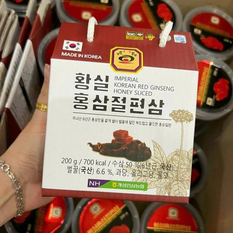 Hồng Sâm Thái Lát Mật Ong 200g Nonghyup Hàn Quốc Hỗ Trợ Giảm Mệt Mỏi, Suy Nhược Cơ Thể Giá Ưu Đãi Hấp Dẫn