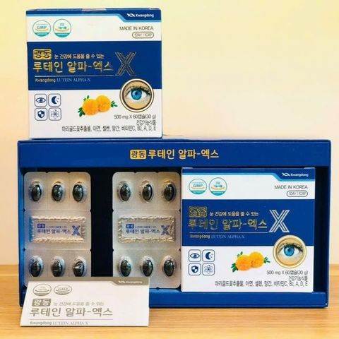 Viên Uống Bổ Mắt Kwangdong Hàn Quốc, Hộp 120 Viên, Giúp Sáng Mắt, Phòng Ngừa Những Bệnh Về Mắt