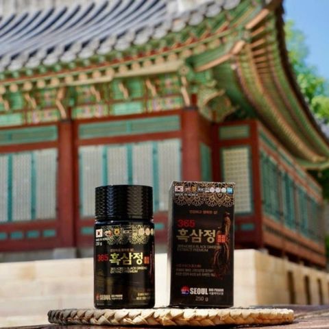 Cao Hắc Sâm Samsung Bio Pharm 365 Hàn Quốc Hộp 4 Lọ x 250g - Korean Black Red Ginseng Samsung Bio Pharm