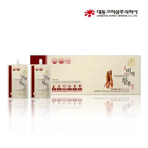 Nước hồng sâm Hoàng Hậu Daedong Hàn Quốc - Hongsamjin Bichaek Hwanghu hộp 20 gói x 120ml