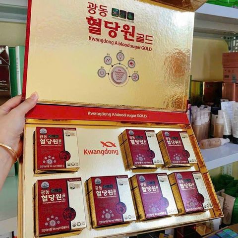 Hiệu Quả Cùng Viên Uống Hỗ Trợ Ổn Định Huyết Áp, Tiểu Đường Và Mỡ Máu Kwangdong Hàn Quốc Hộp 112 Viên