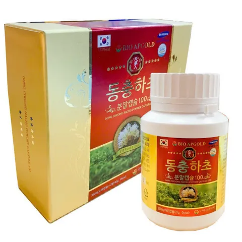 Viên Đông Trùng Hạ Thảo Bio Hàn Quốc Hộp 2 Lọ 120 Viên Hỗ Trợ Bồi Bổ Cơ Thể, Làm Chậm Quá Trình Lão Hóa