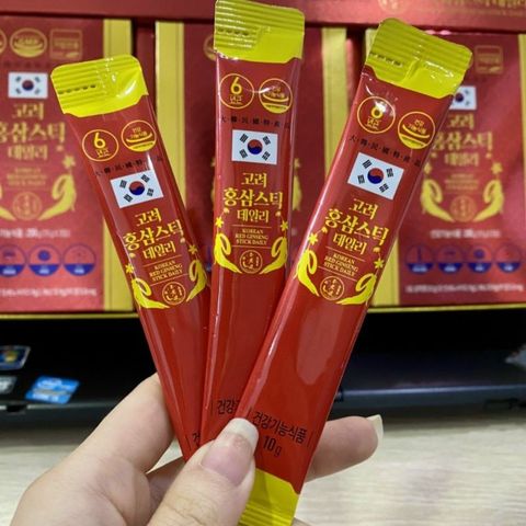[ Chính Hãng ] Hồng Sâm Stick Daily Hàn Quốc Hộp 60 Gói x 10g - KOREAN RED GINSENG STICK DAILY