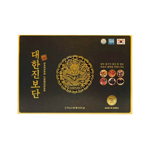 An cung ngưu hoàng hoàn Trầm Hương rồng vàng Hàn Quốc Daehan Jinbodan hộp 60 Viên
