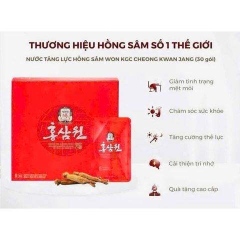 Nước Hồng Sâm Won - Hongsamwon(Pouch) KGC Cheong Kwan Jang [30 Gói x 70ml]