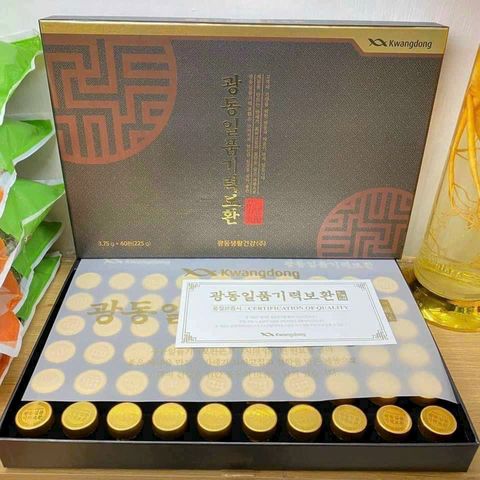 An Cung Ngưu Hoàng Hoàn Kwangdong 60 Viên Hàn Quốc Hoạt Huyết Ngừa Tai Biến Đột Quỵ