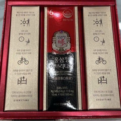[ Chính Hãng ] Tinh Chất Hồng Sâm KGC Cheong Kwan Jang Everytime Original 30 Gói x 10 ml