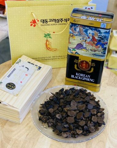 Hắc Sâm Củ Khô Daedong Hàn Quốc Hộp 300g Tăng Cường Sức Đề Kháng, Hệ Miễn Dịch, Người Tiểu Đường