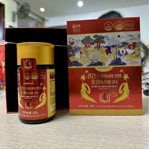 Hồng Sâm Cô Đặc 100% Daedong Hàn Quốc Hộp 240g Giúp Phục Hồi Cơ Thể Suy Nhược Mệt Mỏi Kéo Dài