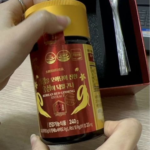 Hồng Sâm Cô Đặc 100% Daedong Hàn Quốc Hộp 240g Giúp Phục Hồi Cơ Thể Suy Nhược Mệt Mỏi Kéo Dài