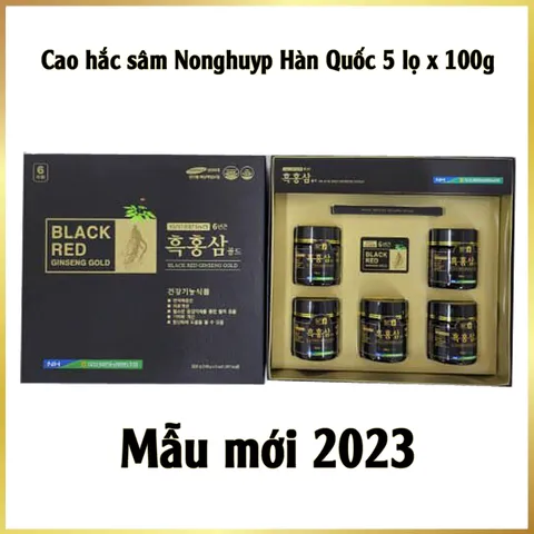 [Thượng hạng] Cao hắc sâm Nonghyup Hàn Quốc Hộp 5 Lọ x 100g Chăm Sóc Sức Khỏe Toàn Diện