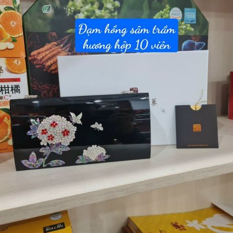 Đạm sâm trầm hương GongJinBo Hyunwoon Hàn Quốc hộp khảm trai 10 viên