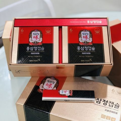 Viên hồng sâm Hàn Quốc KGC Cheong Kwan Jang Extract Capsule 600mg x 300 viên Chăm Sóc Sức Khỏe Toàn Diện