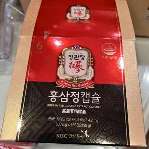 Viên hồng sâm Hàn Quốc KGC Cheong Kwan Jang Extract Capsule 600mg x 300 viên Chăm Sóc Sức Khỏe Toàn Diện