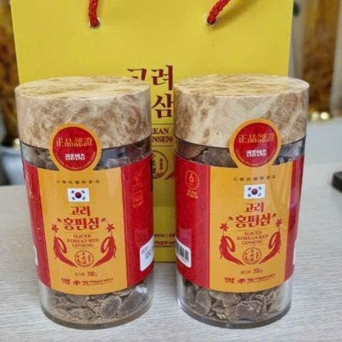 [ Chính hãng ] Hồng sâm khô Daedong thái lát Hàn Quốc 6 năm tuổi hộp 200g