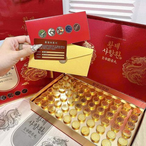 An Cung Ngưu Xạ Hương 4500mg Hộp 60 Viên Imperia Premium Musk Deer Hỗ Trợ Hoạt Huyết, Phòng Tai Biến