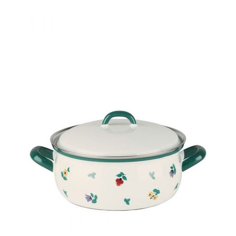 Nồi Hầm Dáng Thấp Riess Country Gmundner 0169-049 16cm 1L Streublumen