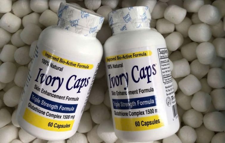 Viên uống Trắng Da - Cải Thiện Sắc Tố Da Ivory Caps Glutathione Complex 1500 mg 60 viên - S/P Chuẩn Mỹ