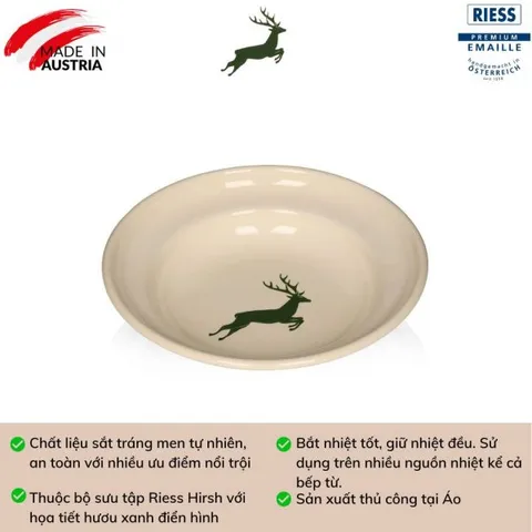 Đĩa Riess Country Hirsch 0306-072 22cm