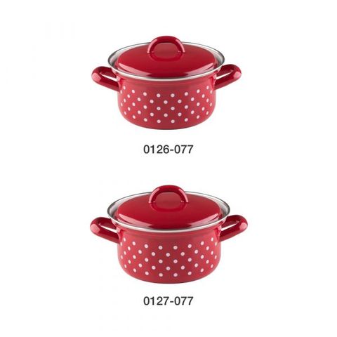 Nồi Hầm Riess Country 0127-077 14cm 0,75L Spot Red