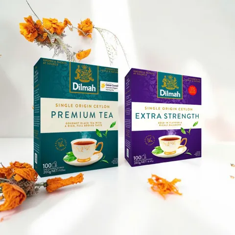 Hộp trà Dilmah Extra Strength 100 túi lọc - Trà đen thơm ngon, giúp tăng cường tinh thần, cho người yêu trà đích thực.