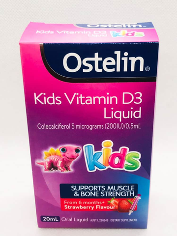  Vitamin D nước cho bé Ostelin Vitamin D Liquid Kids 20ml