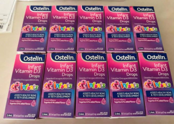 hỗ trợ xương và đề kháng cho bé Ostelin Infant Vitamin D3 Drops 2.4ml
