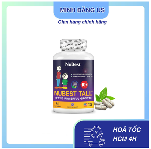 iên Uống Tăng Chiều Cao Nubest Tall 10+ Cho Bé Từ 10 Tuổi - Hỗ Trợ Phát Triển Chiều Cao Tối Ưu - Sản Phẩm Mỹ