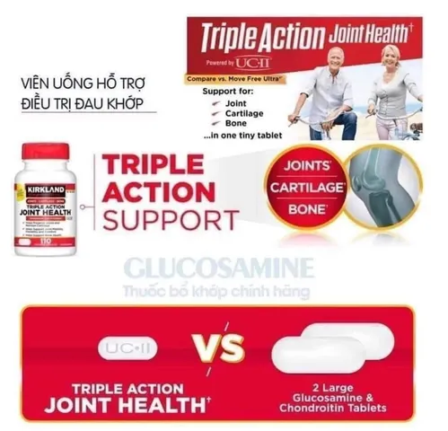 Viên uống hỗ trợ khớp Kirkland Signature Triple Action Joint Health 110 viên