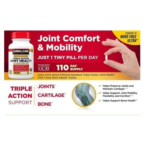 Viên uống hỗ trợ khớp Kirkland Signature Triple Action Joint Health 110 viên