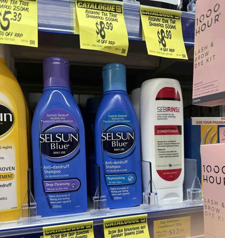 Dầu Gội Selsun Úc 200ml Chăm Sóc Da Đầu Sạch Gàu Hương Dịu Nhẹ