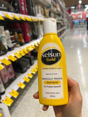 Dầu Gội Selsun Úc 200ml Chăm Sóc Da Đầu Sạch Gàu Hương Dịu Nhẹ