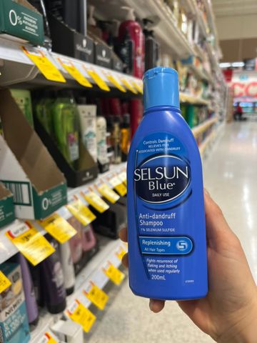 Dầu Gội Selsun Úc 200ml Chăm Sóc Da Đầu Sạch Gàu Hương Dịu Nhẹ