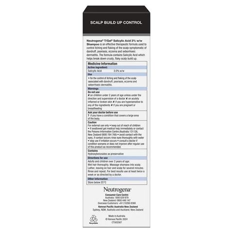 Dầu Gội Neutrogena TGel 200ml Công Thức Làm Sạch Da Đầu