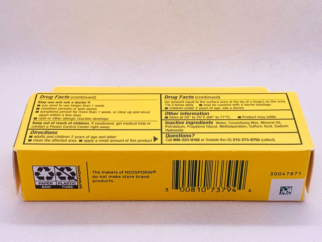 Tuýt kem bôi kháng viêm, liền sẹo Neosporin Dual Action Cream 14.2g