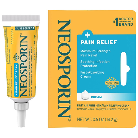 Tuýt kem bôi kháng viêm, liền sẹo Neosporin Dual Action Cream 14.2g