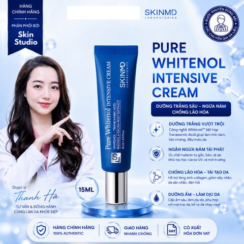 Kem Dưỡng SkinMD Pure Whitenol Intensive Cream 15ml Skin MD Giảm Nám Trắng Da