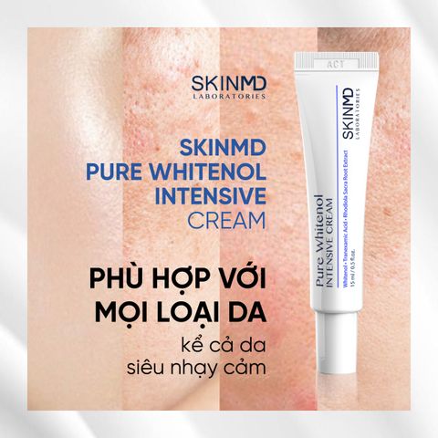 Kem Dưỡng SkinMD Pure Whitenol Intensive Cream 15ml Skin MD Giảm Nám Trắng Da