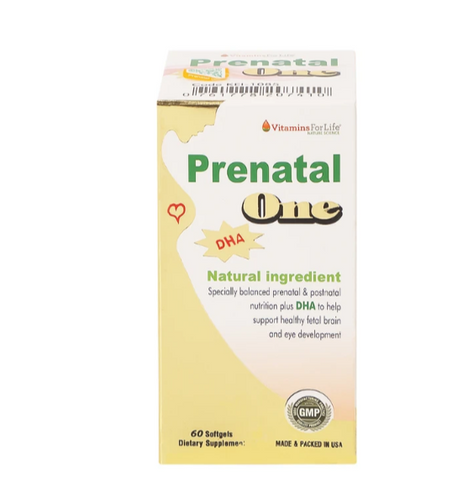 Viên uống bổ sung vitamin và khoáng chất cho phụ nữ mang thai và sau sinh Prenatal One Vitamins For Life (60 viên)