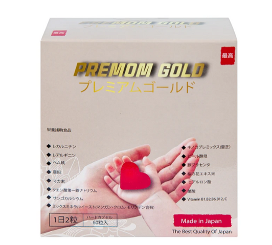 Viên uống cung cấp vitamin và khoáng chất cho phụ nữ chuẩn bị mang thai Premom Gold Jpanwell (60 viên)