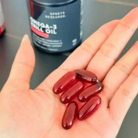 Viên uống Dầu Nhuyễn Thể Omega-3 Sports Research Double Strength Omega-3 Krill Oil 90 viên - Bảo Vệ Sức Khỏe Tim Mạch/Não Bộ & Khớp - S/P Chuẩn Mỹ