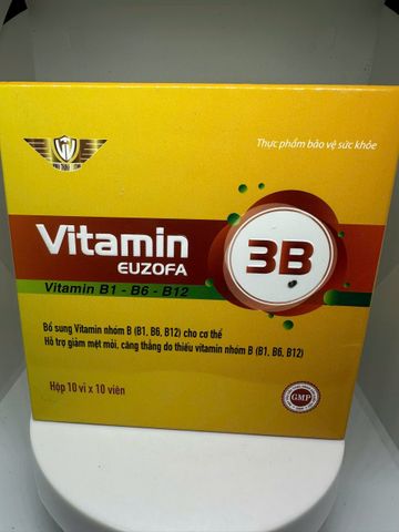 VITAMIN 3B Euzofa (Bổ sung vitamin 3B,hỗ trợ giảm mệt mỏi,căng thẳng do thiếu vitamin)