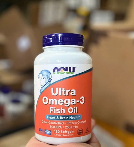 Viên uống Dầu Cá Cô Đặc Now Foods Ultra Omega-3 Fish Oil - Hỗ Trợ & Bảo Vệ Sức Khỏe Tim Mạch/Thị Lực/Não Bộ - SP Chuẩn Mỹ