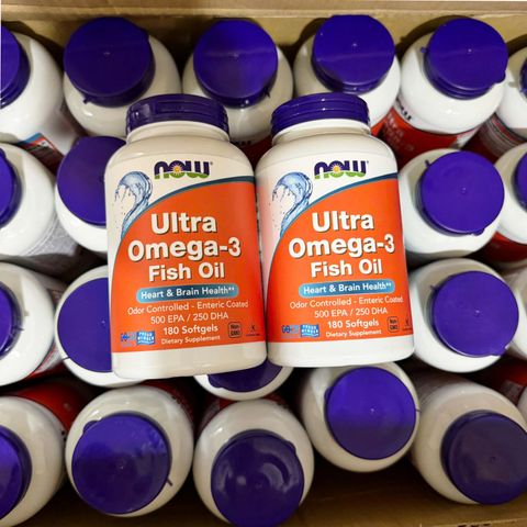 Viên uống Dầu Cá Cô Đặc Now Foods Ultra Omega-3 Fish Oil - Hỗ Trợ & Bảo Vệ Sức Khỏe Tim Mạch/Thị Lực/Não Bộ - SP Chuẩn Mỹ